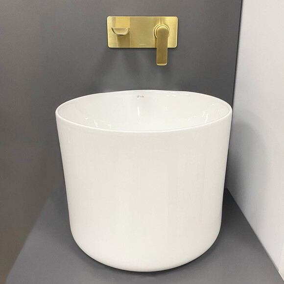 Умывальник VBI Levanto White Glossy VBI-016600 (45 см, белый глянцевый, чаша), фото 2