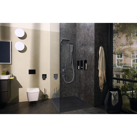 Смеситель скрытого монтажа с термостатом для душа Hansgrohe ShowerSelect E Chrome 15574000+01500180 (хром, внутренняя часть в комплекте), Цвет производителя: хром, фото 2