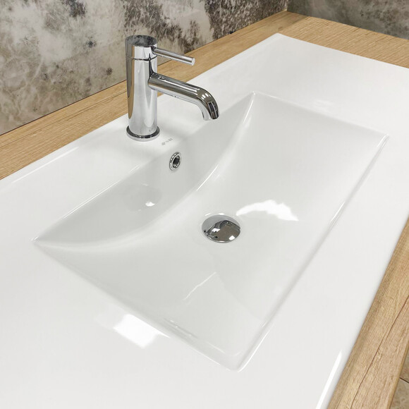 Умывальник VBI Ferrara 120 White Glossy VBI-018031 (120x46 см, белый глянцевый, с крылом), Доступные размеры: 120 x 46, Цвет производителя: белый глянец, фото 6