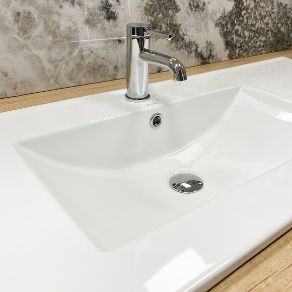 Умывальник VBI Ferrara 120 White Glossy VBI-018031 (120x46 см, белый глянцевый, с крылом), Доступные размеры: 120 x 46, Цвет производителя: белый глянец, фото 7