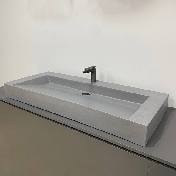 Умивальник VBI Vieste 120 Grey Matt VBI-016803 (120x49 см, сірий матовий), Доступні розміри: 120 x 49, Колір виробника: сірий матовий, фото 
