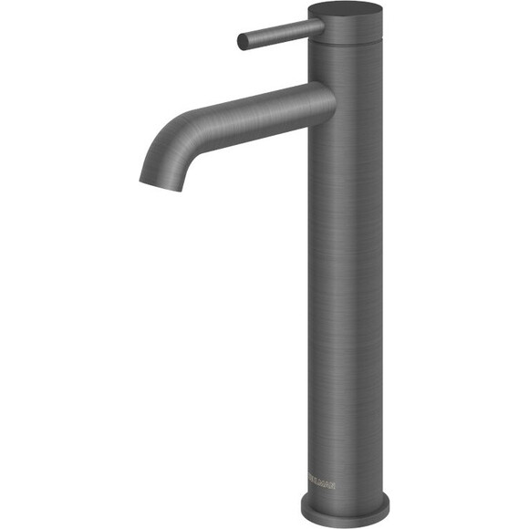Змішувач для умивальника Kohlman Axel Graphite QB170AG (графітовий, високий), фото 