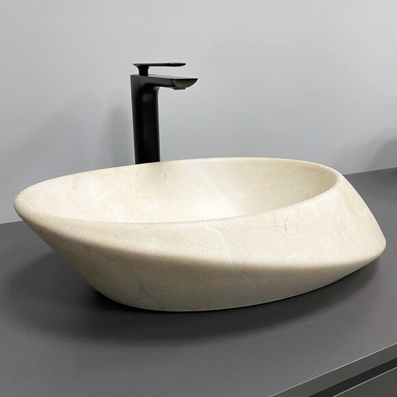 Умивальник VBI Rotello Ivory Matt VBI-017102 (51x37 см, слонова кістка матова, чаша), Доступні розміри: 51 x 37, Колір виробника: слонова кістка матова, фото , изображение 2