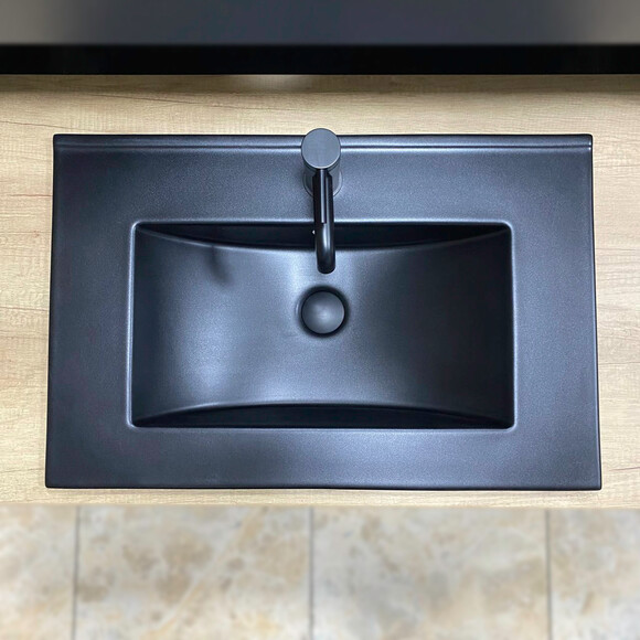 Умывальник VBI Ferrara 70 Black Matt VBI-018043 (72x46 см, черный матовый), Доступные размеры: 72 x 46, Цвет производителя: черный матовый, фото 3