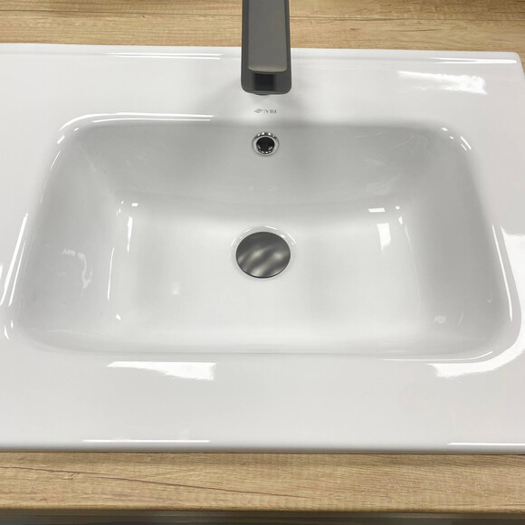 Умывальник VBI Mortara 70 White Glossy VBI-018041 (72x47 см, белый глянцевый, с крылом), Доступные размеры: 72 x 47, Цвет производителя: белый глянец, фото 3