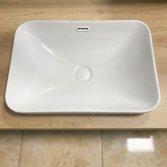 Умывальник VBI Bitritto S White Glossy VBI-018023 (52x36 см, белый глянцевый), Доступные размеры: 52 x 36, Цвет производителя: белый глянец, фото 2
