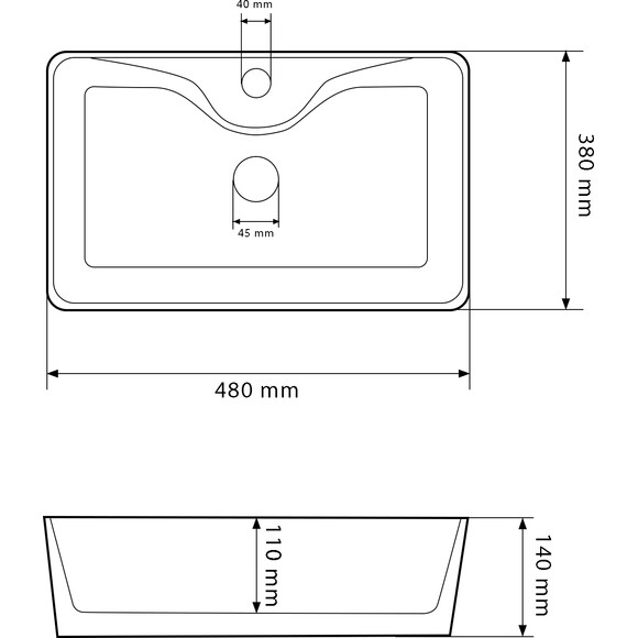Умывальник VBI Forli Marmo Glossy VBI-011105 (48x38 см, мрамор глянцевый), Доступные размеры: 48 x 38, Цвет производителя: мрамор глянцевый, фото 5