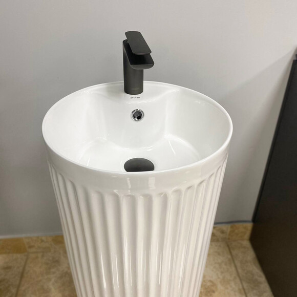 Умывальник VBI Vinici White Glossy VBI-019015 (36 см, белый глянцевый, напольный), фото 2