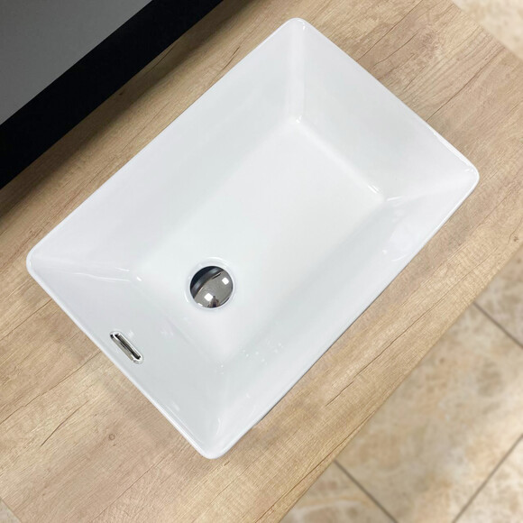 Умивальник VBI Toritto White Glossy VBI-018020 (51x35 см, білий глянсовий), Доступні розміри: 51 x 35, Колір виробника: білий глянець, фото 