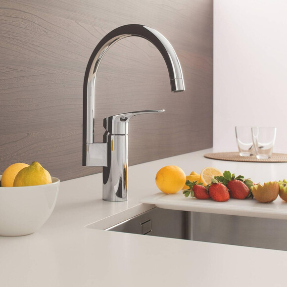Комплект змішувачів для ванної кімнати та кухні Grohe Eurosmart New M-Size UA123248M3 (23324003+33300003+26907003+33202003), фото , изображение 7