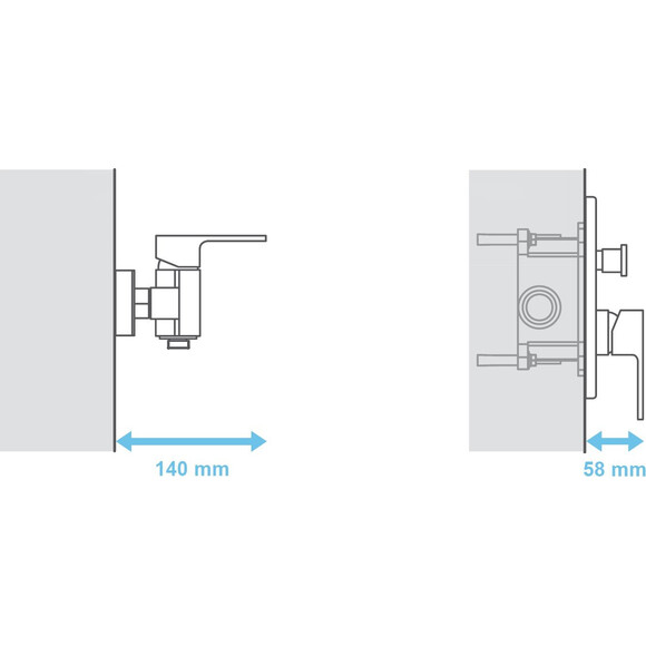 Универсальная скрытая часть Ravak Rosa R-Box RB 070.50 (X070052), фото 5