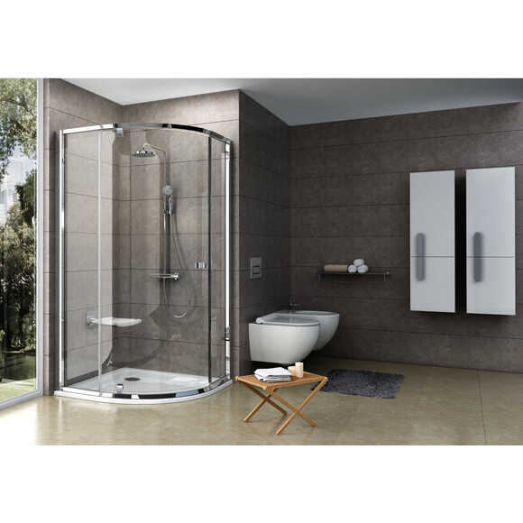 Душевая кабина Ravak Pivot Chrome PSKK3-100 (376AAC00Z1, 100x100 см, стекло прозрачное, профиль хром), Доступные размеры: 100 x 100, Цвет производителя: прозрачное стекло, отделка хром, фото 2