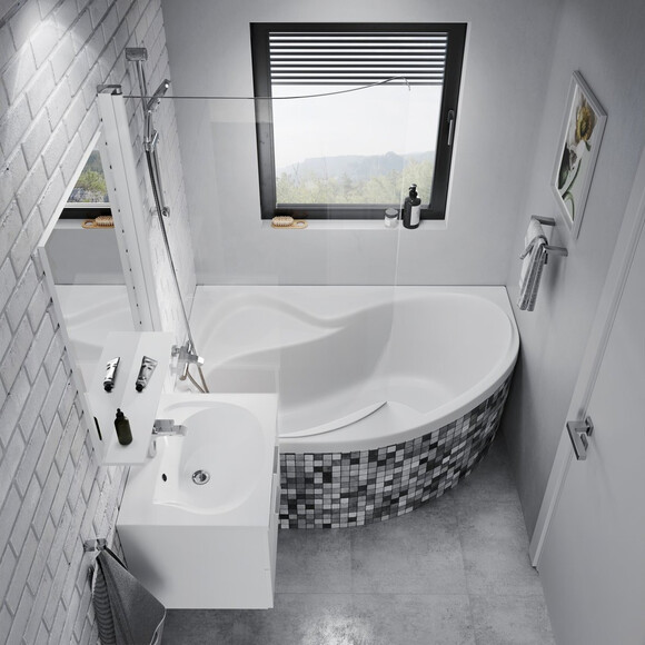 Акрилова ванна Ravak Rosa II L C221000000 (170x105 см, кутова, ліва), Доступні розміри: 170 x 105 L, фото , изображение 3