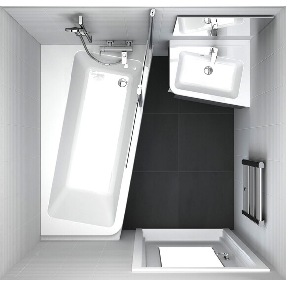 Акриловая ванна Ravak 10° R C821000000 (170x100 см, угловая, правая), Доступные размеры: 170 x 100 R, фото 4