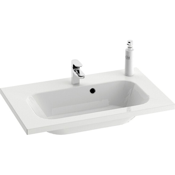 Умывальник Ravak Chrome 70 XJG01170000 (70x49 см, белый глянцевый), Доступные размеры: 70 x 49, Цвет производителя: белый, фото 