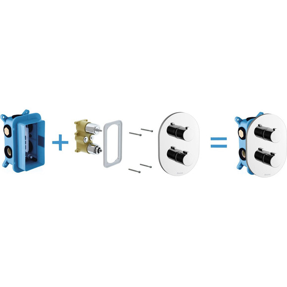Универсальная скрытая часть Ravak Chrome R-Box Multi RB 071.50 (X070074), фото 4