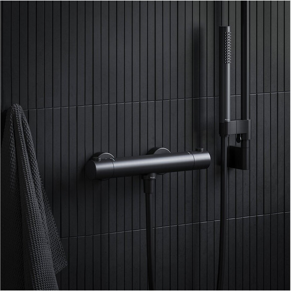 Лейка для душа Ravak Chrome 957.20BL (X07P573, черная, однорежимная), Цвет производителя: черный, фото 5