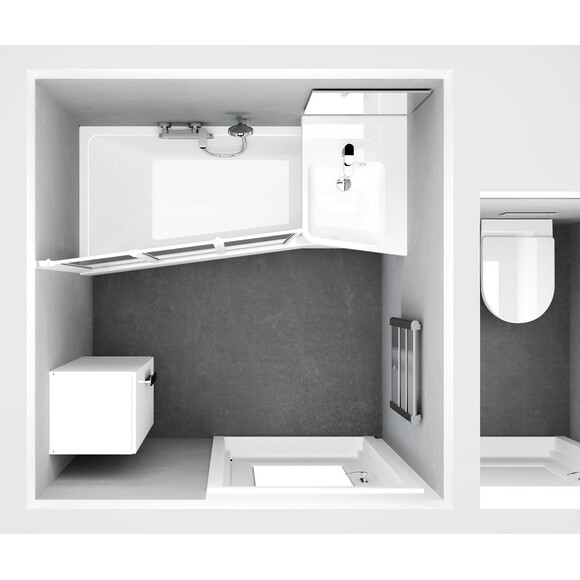 Акриловая ванна Ravak BeHappy II C951000000 (170x75 см, правая), Доступные размеры: 170 x 75 R, фото 6