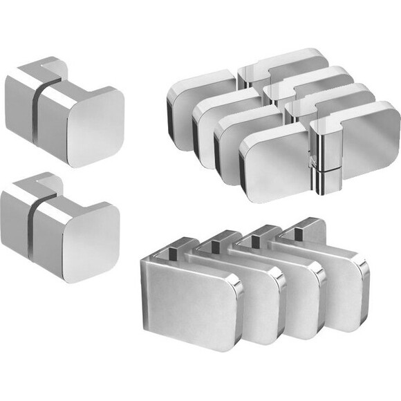 Монтажний комплект для душових кабін Ravak Brilliant B SET BSRV4-80, 90 та BSKK4-80, 90 (D01000A073, хром), Доступні розміри: 80/90, фото 