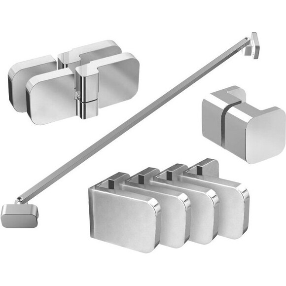 Монтажний комплект для душових кабінок Ravak Brilliant B SET BSDPS-R 80, 90 (D01000A075, хром), Доступні розміри: 80/90 R, фото 