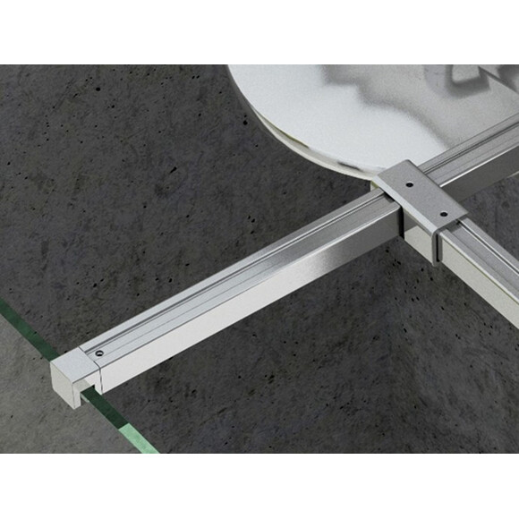 Монтажний комплект для душових стінок Ravak Walk-In W SET Uni T (GWD01000C001, 120 см, хром), фото , изображение 2