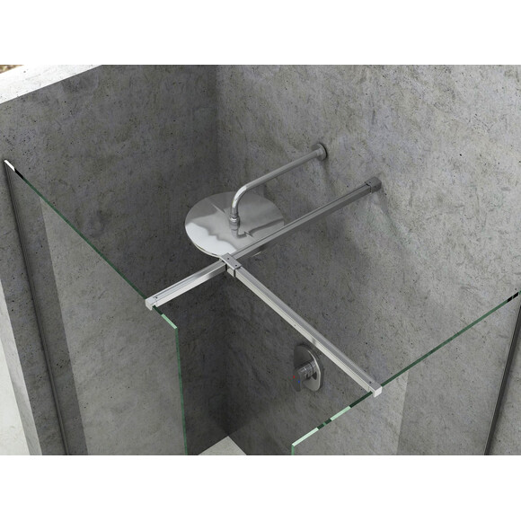 Монтажний комплект для душових стінок Ravak Walk-In W SET Uni T (GWD01000C001, 120 см, хром), фото 