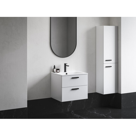 Пенал у ванну Ravak Chrome II SB 390 R X000001749 (39 см, білий/чорний, правий, підвісний), Доступні розміри: 39 x 150 R, Колір виробника: білий, чорний, фото , изображение 2