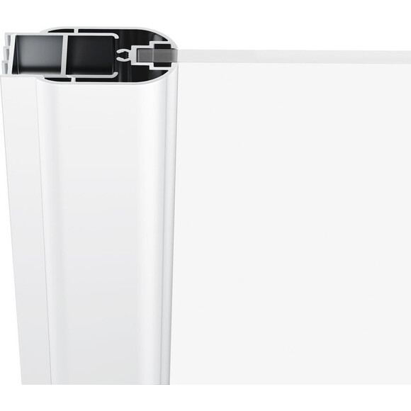 Двері для душової кабіни Ravak Chrome CRV2-100 (1QVA0100Z1, 100 см, скло прозоре, профіль білий), Доступні розміри: 100 x 195, Колір виробника: прозоре скло, обробка біла, Расположение проема (входа): универсальное (оборачиваемое), фото , изображение 4