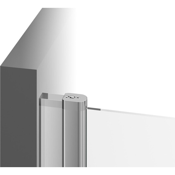 Душевая кабина CRV2+CPS 100x90 bright alu+transparent, Доступні розміри: 100 x 90, Колір виробника: прозоре скло, обробка хром, фото , изображение 8