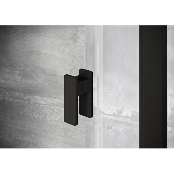 Душевая кабина Ravak Nexty NDOP1-90+NPSS-80 (03O70300Z1SET90NPSS80, 90x80 см, стекло прозрачное, профиль черный), Доступные размеры: 90 x 80, Цвет производителя: прозрачное стекло, отделка черная, фото 4