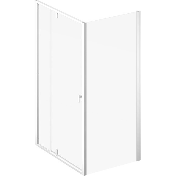 Душевая кабина Ravak Nexty NDOP2-100+NPSS-90 (03OA0E01Z1SET100NPSS90, 100x90 см, стекло прозрачное, профиль белый матовый), Доступные размеры: 100 x 90, Цвет производителя: прозрачное стекло, отделка белая матовая, фото 5