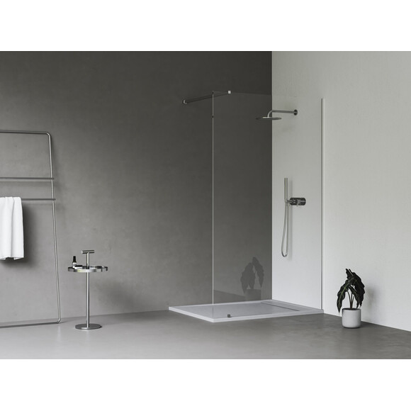 Душевая стенка Ravak Walk-In Wall Set 140 (GW9WM0C0SZ1, 140 см, стекло прозрачное, держатель хром), Доступные размеры: 140, Цвет производителя: прозрачное стекло, отделка хром, фото 2