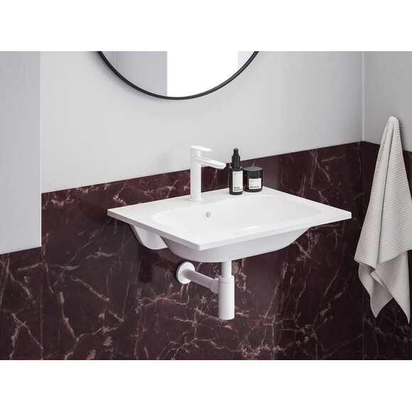 Умывальник Ravak Chrome 600 Slim XJG01160001 (60x49 см, белый), Доступные размеры: 60 x 49, Цвет производителя: белый глянец, фото 3