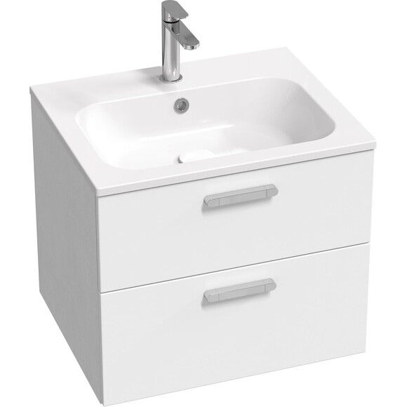 Умывальник Ravak Chrome 600 Slim XJG01160001 (60x49 см, белый), Доступные размеры: 60 x 49, Цвет производителя: белый глянец, фото 8