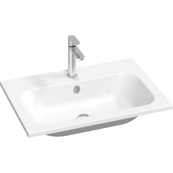 Умывальник Ravak Chrome 700 Slim XJG01170001 (70x49 см, белый глянцевый), Доступные размеры: 70 x 49, Цвет производителя: белый глянец, фото 
