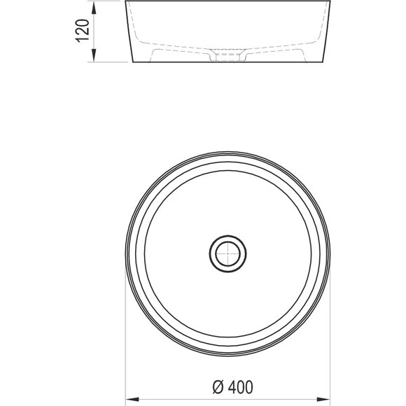 Умивальник Ravak Uni Slim 400 XJX01140002 (40 см, білий глянсовий, чаша), фото , изображение 5