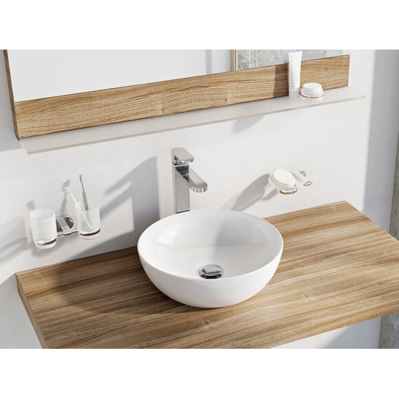 Умивальник Ravak Uni Slim 400 B XJX01140003 (40 см, білий глянсовий, чаша), фото , изображение 2