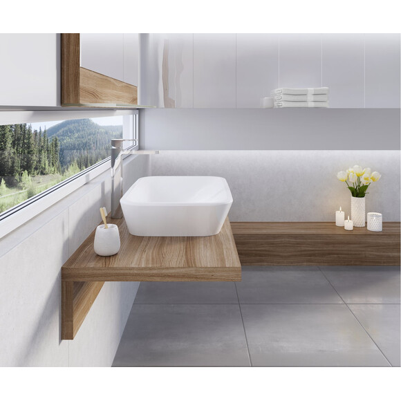 Умивальник Ravak Ceramic 600 R XJX01160002 (60x40 см, білий глянсовий, чаша), фото , изображение 3