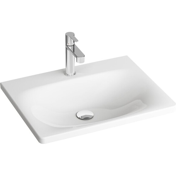 Умивальник Ravak Balance 60 XJX01260000 (60x46 см, білий глянсовий), Доступні розміри: 60 x 46, Колір виробника: білий глянець, фото 