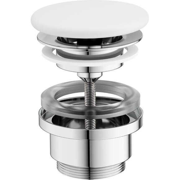 Донний клапан Ravak Flat X01920 (білий матовий, універсальний), Колір виробника: білий матовий, фото 