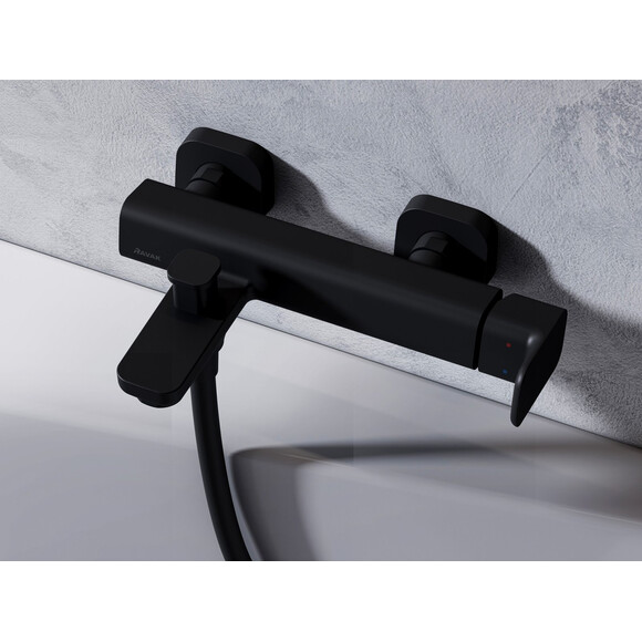 Змішувач для ванни Ravak 10° Free TD F 022.20/150 (X070152, чорний), Колір виробника: чорний, фото , изображение 4