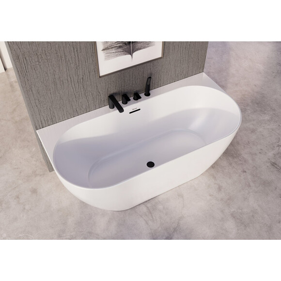 Смеситель на борт ванны Ravak Flat FL 026.20 (X070176, черный, на четыре отверстия), Цвет производителя: черный, фото 3