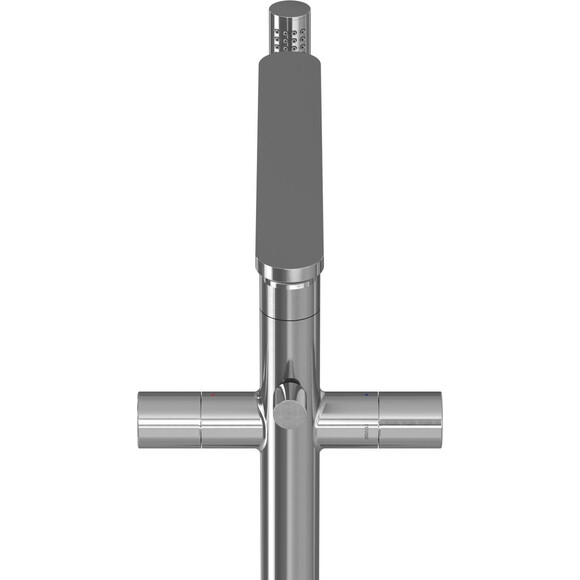 Смеситель для ванны Ravak Chrome II CR II 080.00CR.RB07A (X070456, напольный), Цвет производителя: хром, фото 3