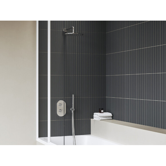 Внешняя часть смесителя скрытого монтажа с термостатом для ванны Ravak Chrome II CR II 067.00CR.O3.RB071 (X070457), Цвет производителя: хром, фото 2