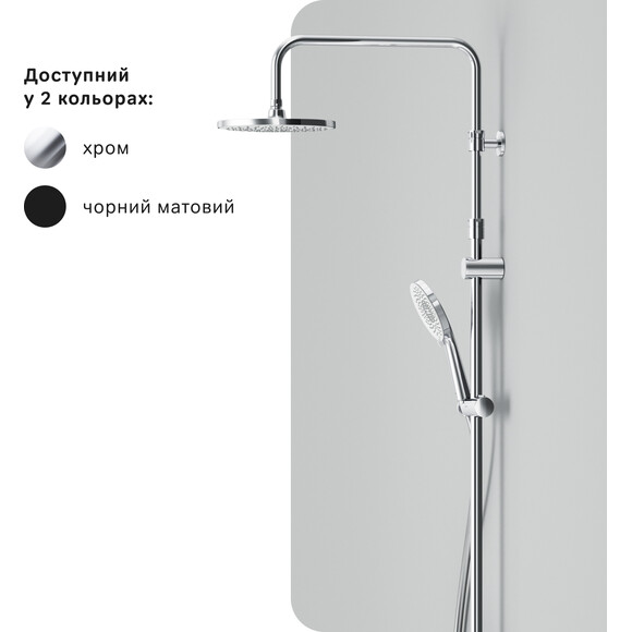 Душевая система Am.Pm X-Joy F0785A700 (с полкой и изливом), Цвет производителя: хром, фото 16