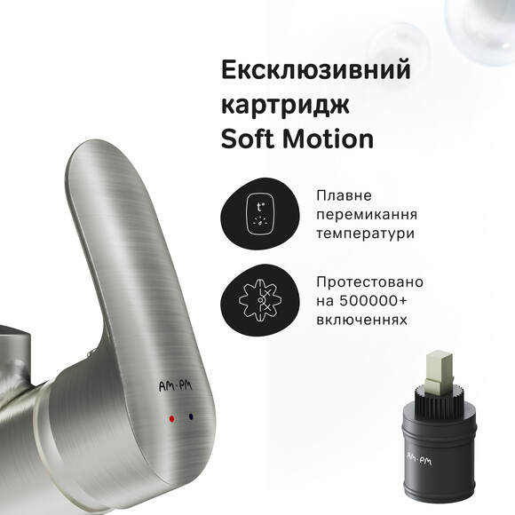 Змішувач для кухні Am.Pm Like F80E07111 (сатин), Колір виробника: сатин, фото , изображение 12