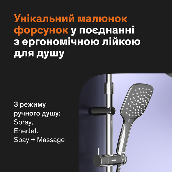 Термостатична душова система Damixa Option DX218092000, фото , изображение 11