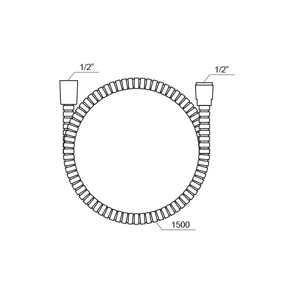 Шланг для душу Ravak 912.00 (X07P065, 150 см), фото , изображение 4