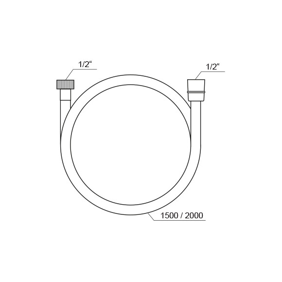 Шланг для душа Ravak SatinFlex 913.22BLM (X07P671, 150 см, черный матовый), Доступные размеры: 150, Цвет производителя: черный матовый, фото 5