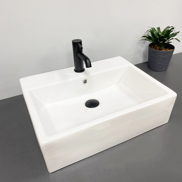 Умывальник VBI Teramo M White VBI-014701 (54x42 см), Доступные размеры: 54 x 42, Цвет производителя: белый глянец, фото 2